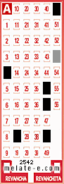 Volante ganador del sorteo 2542 de Melate