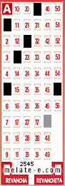 Volante ganador del sorteo 2545 de Melate