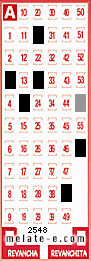 Volante ganador del sorteo 2548 de Melate