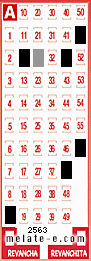Volante ganador del sorteo 2563 de Melate