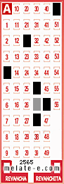 Volante ganador del sorteo 2565 de Melate
