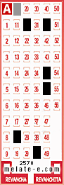 Volante ganador del sorteo 2570 de Melate