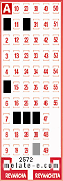 Volante ganador del sorteo 2572 de Melate