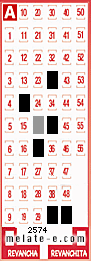 Volante ganador del sorteo 2574 de Melate