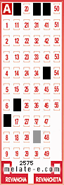 Volante ganador del sorteo 2575 de Melate