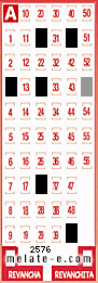 Volante ganador del sorteo 2576 de Melate
