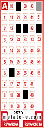 Volante ganador del sorteo 2579 de Melate