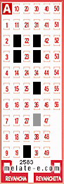 Volante ganador del sorteo 2583 de Melate