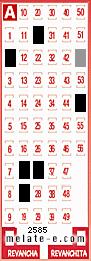 Volante ganador del sorteo 2585 de Melate