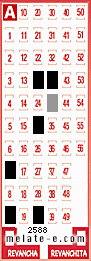 Volante ganador del sorteo 2588 de Melate