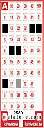 Volante ganador del sorteo 2589 de Melate