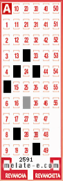 Volante ganador del sorteo 2591 de Melate