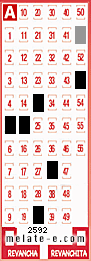 Volante ganador del sorteo 2592 de Melate