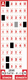 Volante ganador del sorteo 2595 de Melate
