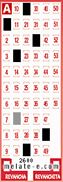 Volante ganador del sorteo 2600 de Melate