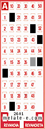 Volante ganador del sorteo 2601 de Melate