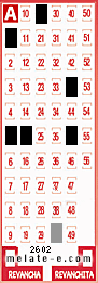 Volante ganador del sorteo 2602 de Melate