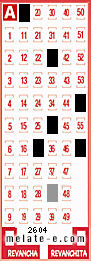 Volante ganador del sorteo 2604 de Melate