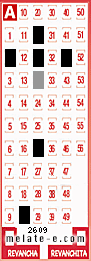 Volante ganador del sorteo 2609 de Melate