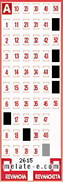 Volante ganador del sorteo 2615 de Melate
