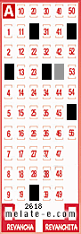 Volante ganador del sorteo 2618 de Melate