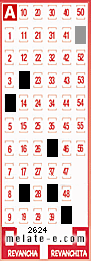 Volante ganador del sorteo 2624 de Melate