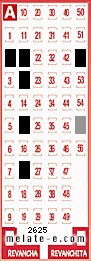 Volante ganador del sorteo 2625 de Melate
