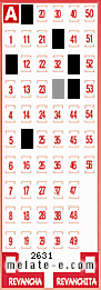 Volante ganador del sorteo 2631 de Melate