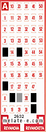 Volante ganador del sorteo 2632 de Melate