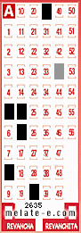 Volante ganador del sorteo 2635 de Melate