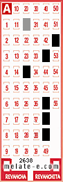 Volante ganador del sorteo 2638 de Melate