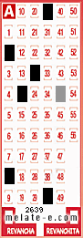 Volante ganador del sorteo 2639 de Melate
