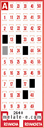 Volante ganador del sorteo 2640 de Melate