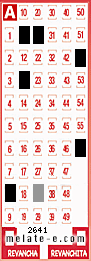 Volante ganador del sorteo 2641 de Melate