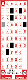 Volante ganador del sorteo 2642 de Melate