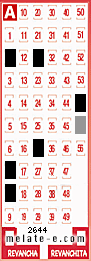 Volante ganador del sorteo 2644 de Melate