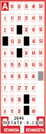 Volante ganador del sorteo 2646 de Melate