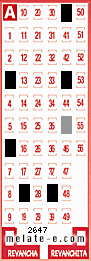 Volante ganador del sorteo 2647 de Melate