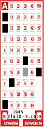 Volante ganador del sorteo 2648 de Melate