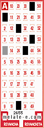 Volante ganador del sorteo de Melate con fecha del miércoles  15 de mayo de 2013