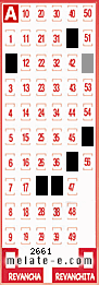 Volante ganador del sorteo de Melate con fecha del miércoles   5 de junio de 2013