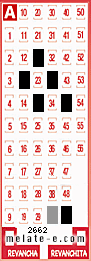 Volante ganador del sorteo de Melate con fecha del domingo   9 de junio de 2013