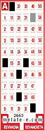 Volante ganador del sorteo de Melate con fecha del miércoles  12 de junio de 2013