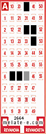 Volante ganador del sorteo de Melate con fecha del domingo  16 de junio de 2013