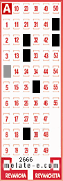 Volante ganador del sorteo de Melate con fecha del domingo  23 de junio de 2013