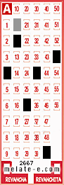 Volante ganador del sorteo de Melate con fecha del miércoles  26 de junio de 2013