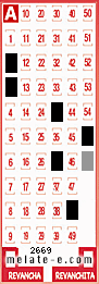 Volante ganador del sorteo de Melate con fecha del miércoles   3 de julio de 2013