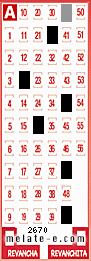 Volante ganador del sorteo de Melate con fecha del domingo   7 de julio de 2013