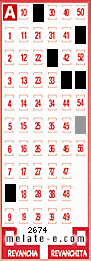 Volante ganador del sorteo de Melate con fecha del domingo  21 de julio de 2013