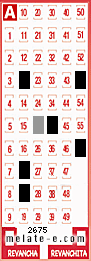 Volante ganador del sorteo de Melate con fecha del miércoles  24 de julio de 2013
